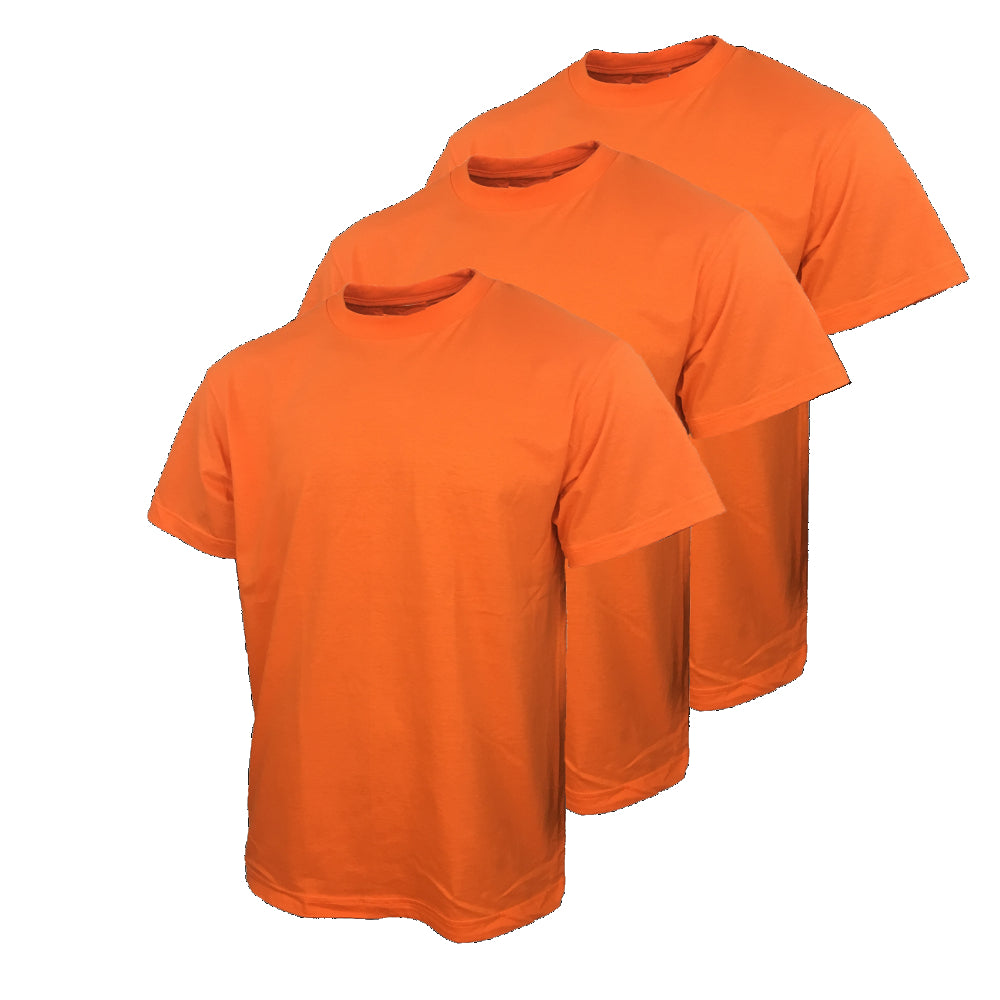 SuNi Apparel Safety T Shirts for Men with High Visibility Work Shirts (3 pack)